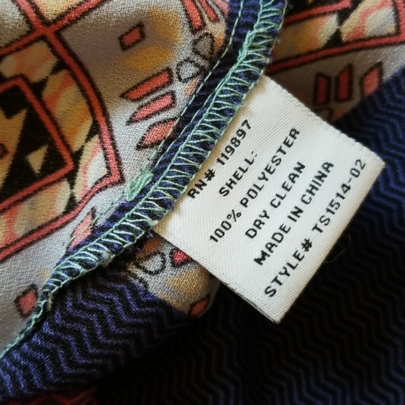 Collective Concepts Patchwork Baby Doll Blouse - Picture 6 of 6